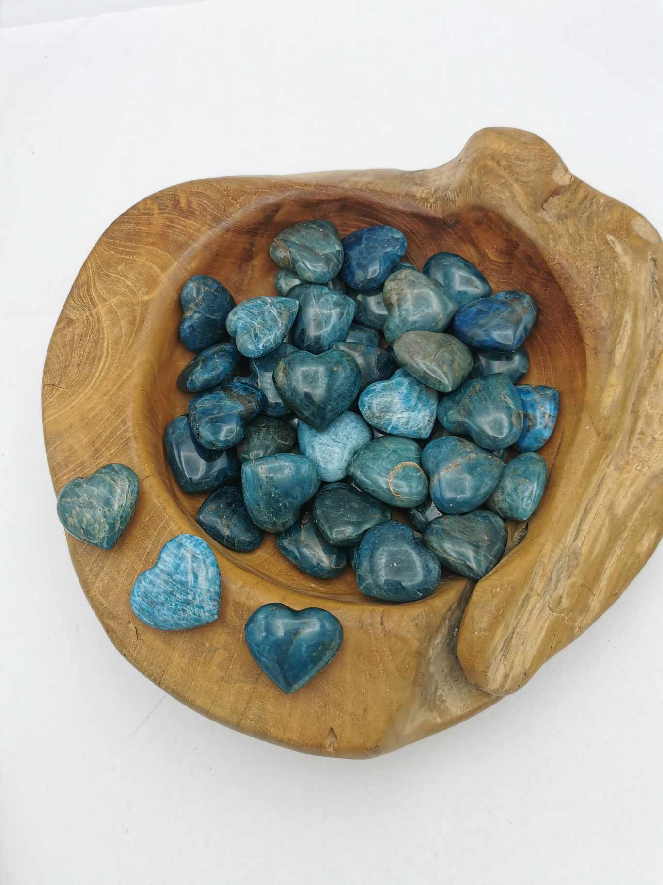 COEUR APATITE BLEUE