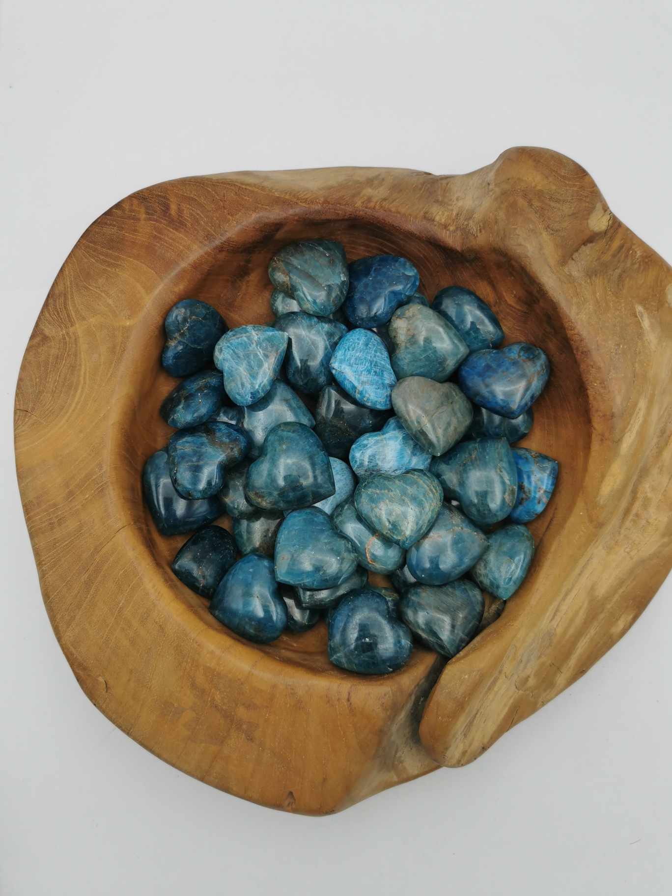 COEUR APATITE BLEUE