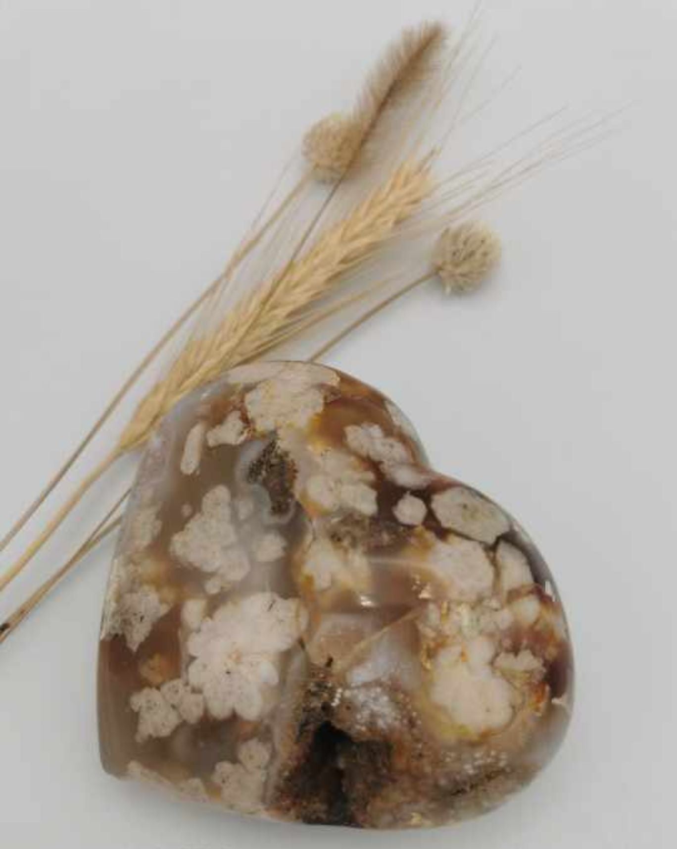 COEUR AGATE FLEURS