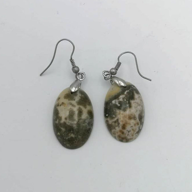 Boucle d'oreille JASPE OCEAN