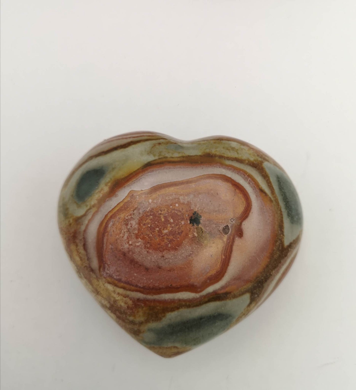 Grand Coeur en JASPE POLYCHROME -C03