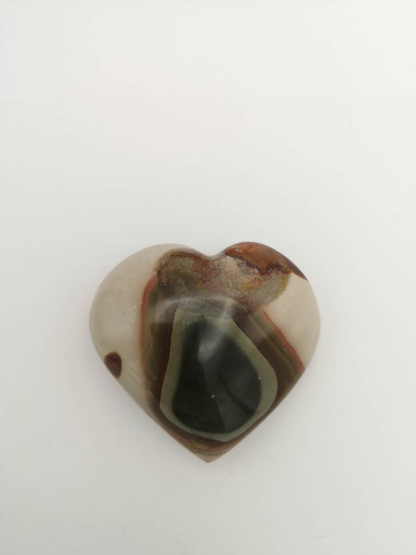 Grand Coeur en JASPE POLYCHROME -C05