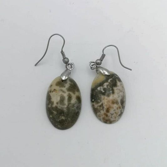 Boucle d'oreille JASPE OCEAN